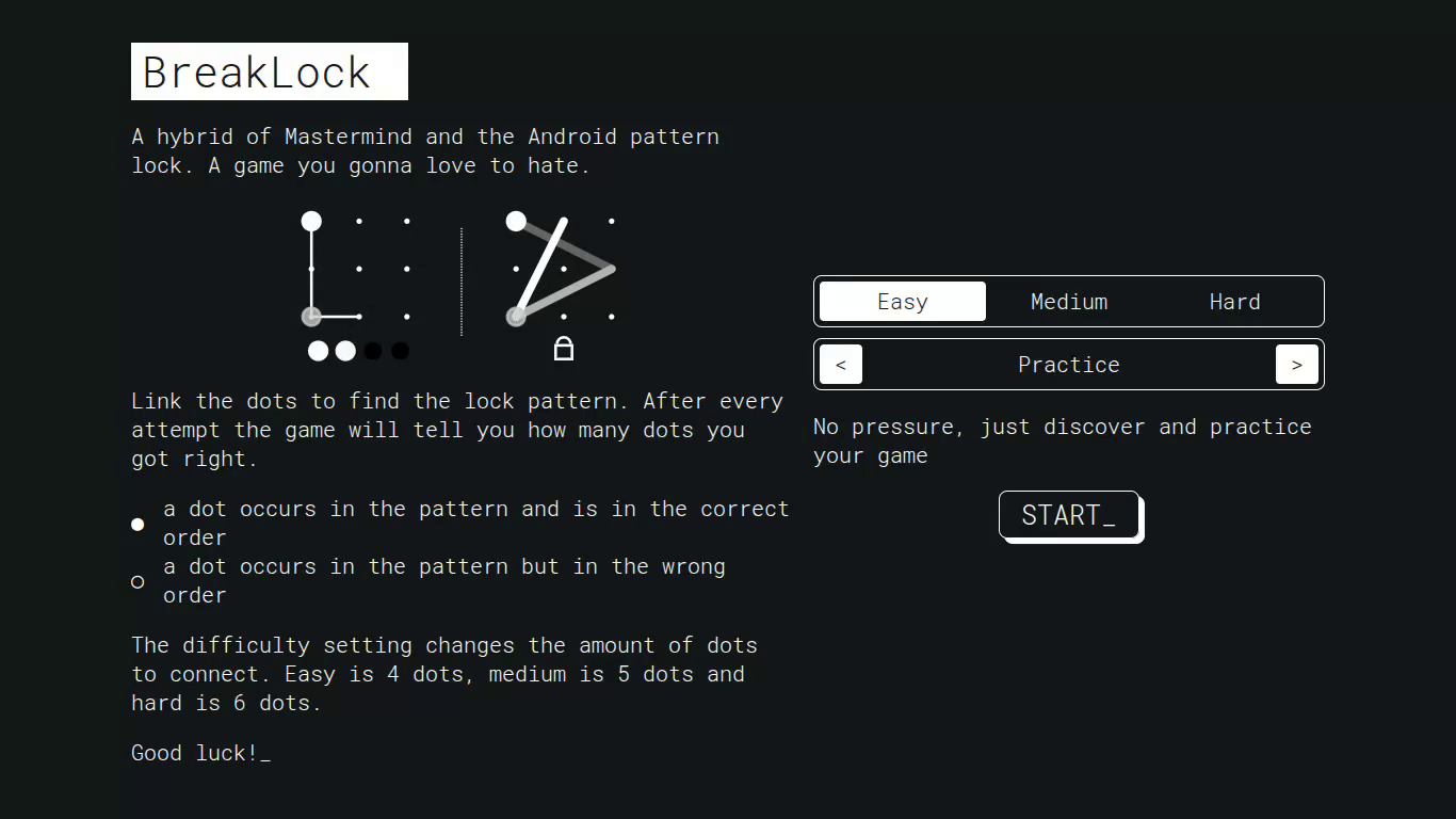 Breaklock — free HTML5 game on OpenStreaming.Online